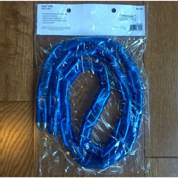 Steel Chain Heavy Duty Security 6 foot Vinyl Covered Rust Weather Resistant 6 ft - Picture 3 of 12